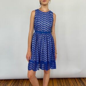 Eliza J. Blue Lace Dress
